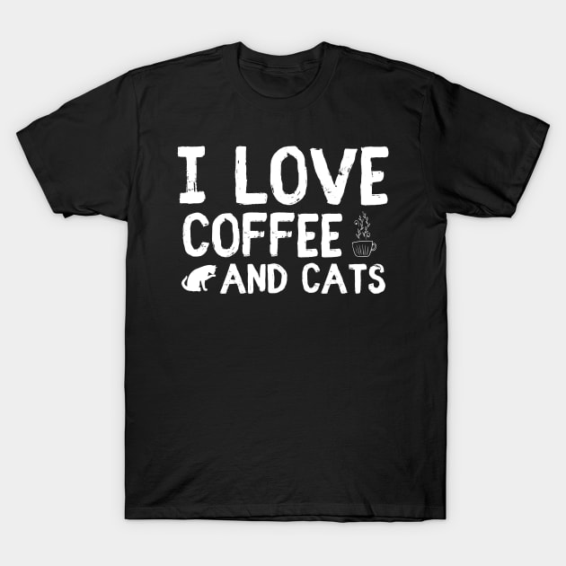 Cat coffee gift cat lover T-Shirt by ShirtyLife